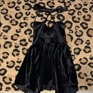 Dollskill Black Velvet Dress widow